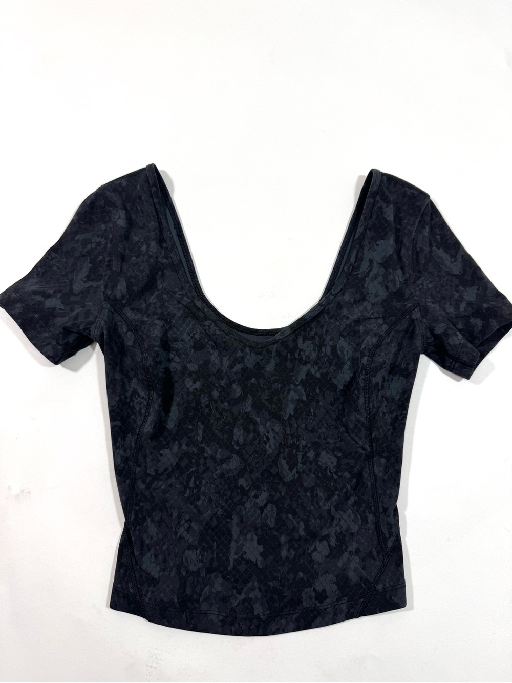 Lululemon Align Tee Shirt Hideaway Camo Black